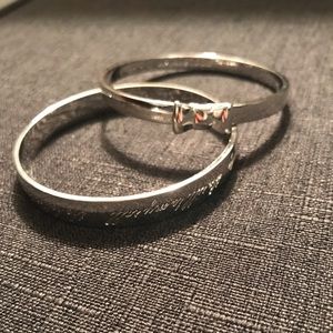 2 Kate Spade silver bracelets